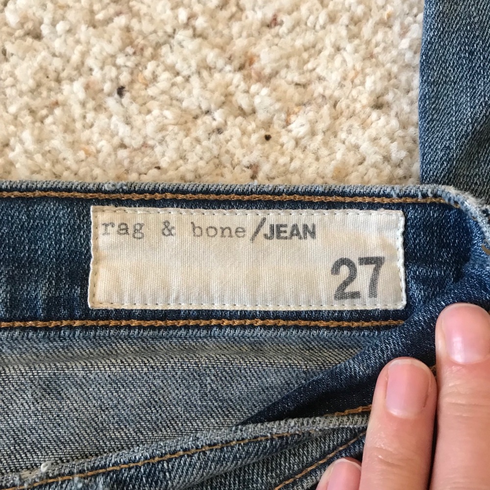 rag & bone Distressed Skinny Jeans